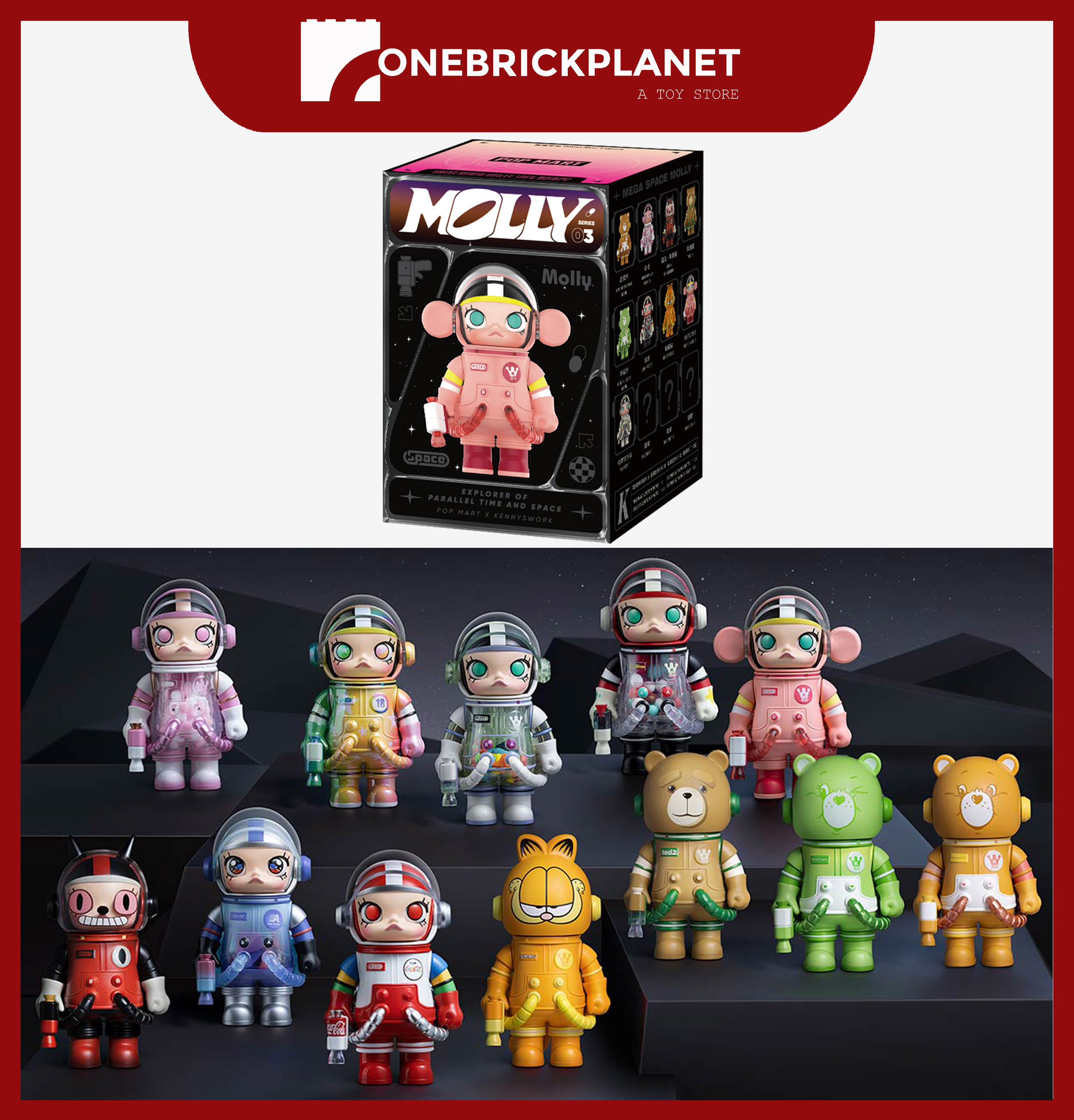 POP MART Mega Space Molly 100% Series 3 (100% Original POP MART Mega Space Molly 100% Series 3 (100% Original