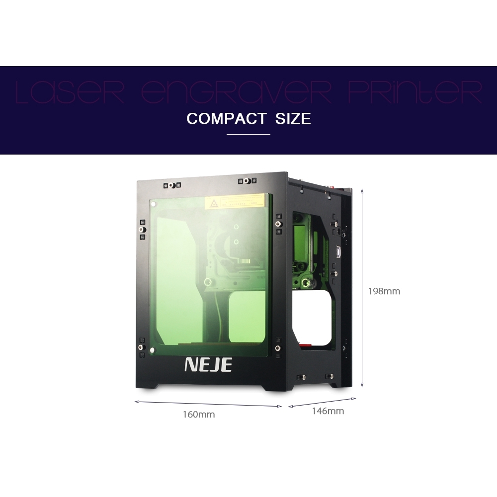 NEJE DK - 8 - KZ 1000mW High Power Laser Engraver Printer Machine Ready ...
