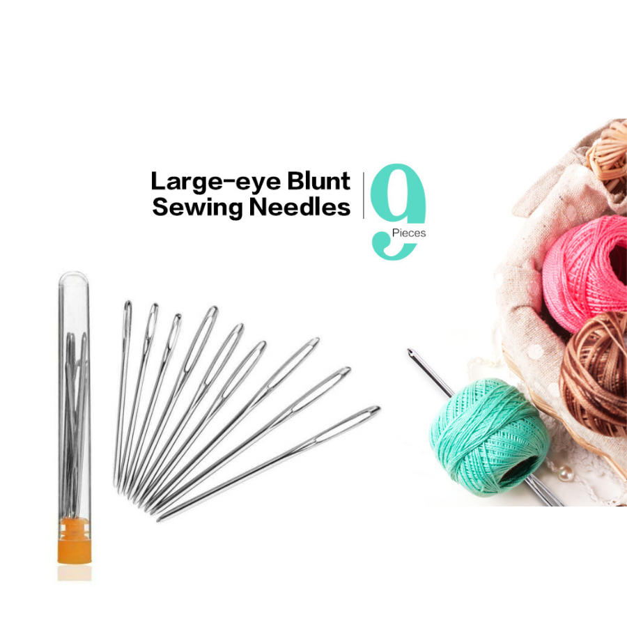 100pcs Large Eye Blunt Needles 7cm/6cm/5.2cm Sewing Darning Needles For  Wool Crochet And Yarn Knitting