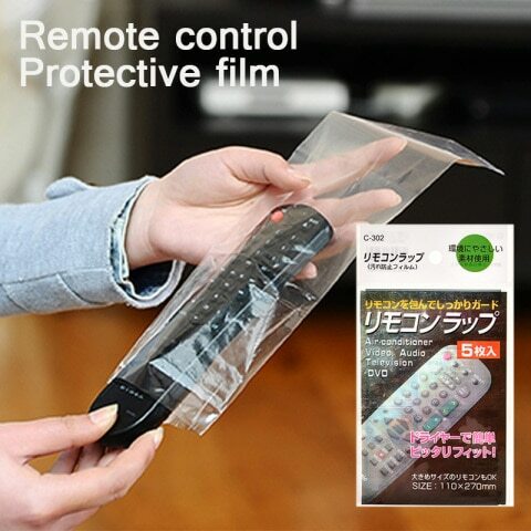 5pcs Heat Shrinkable Film TV - Air Conditioner Video Remote Control Protector Cover Ready Stock