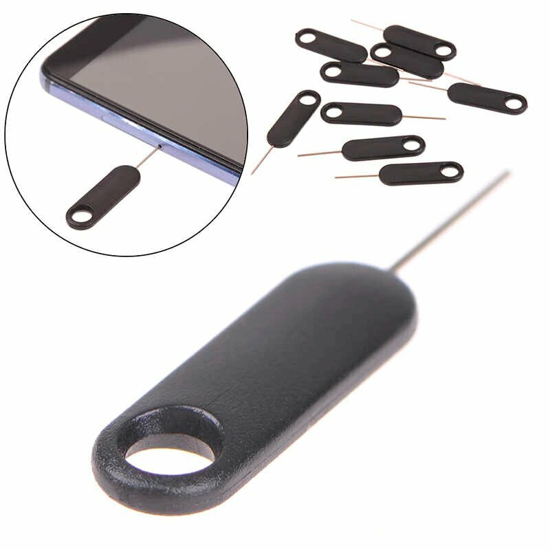 10pc Sim Card Tray Removal Eject Pin Key Tool Smart Phones Accessories Ready Stock