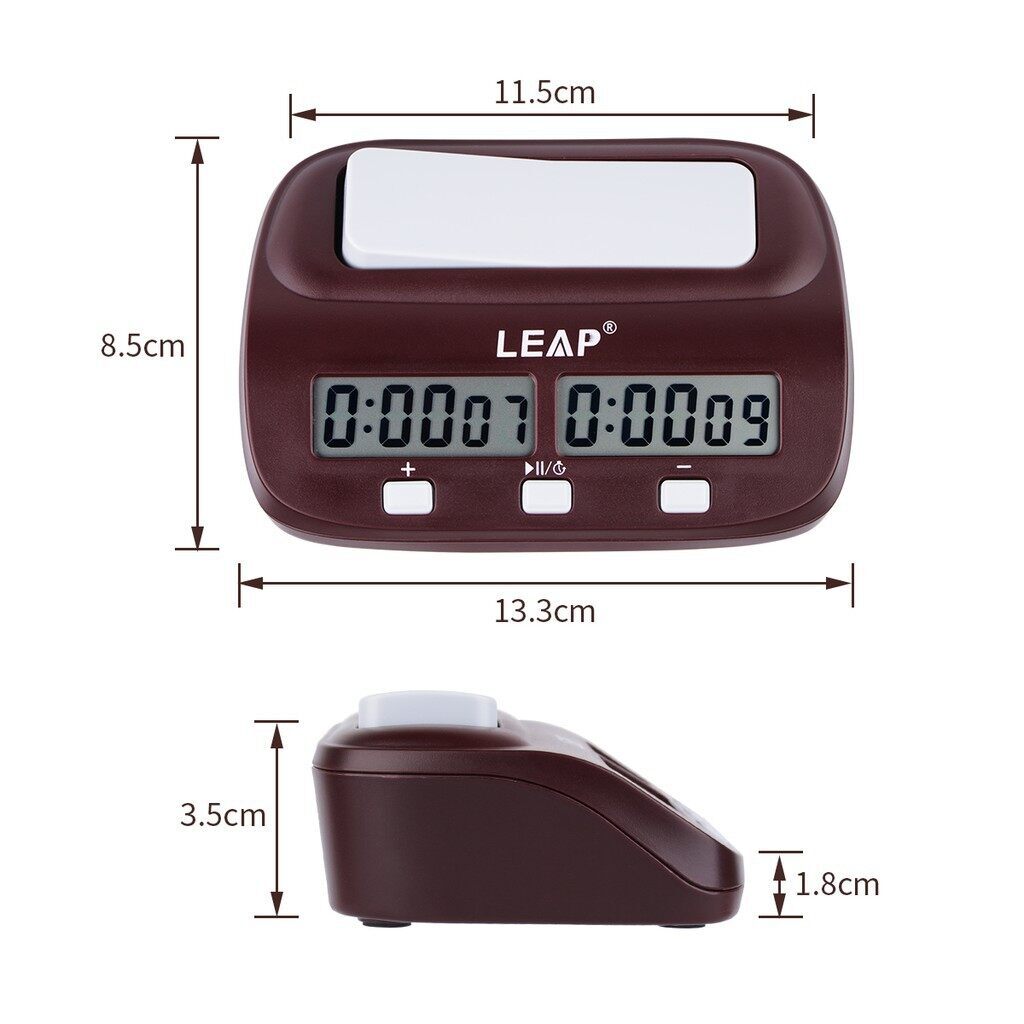 🏷️【Tudo Sobre】→ Relógio Digital de Xadrez Leap Pq9907S I-Go Count Up Down  Timer