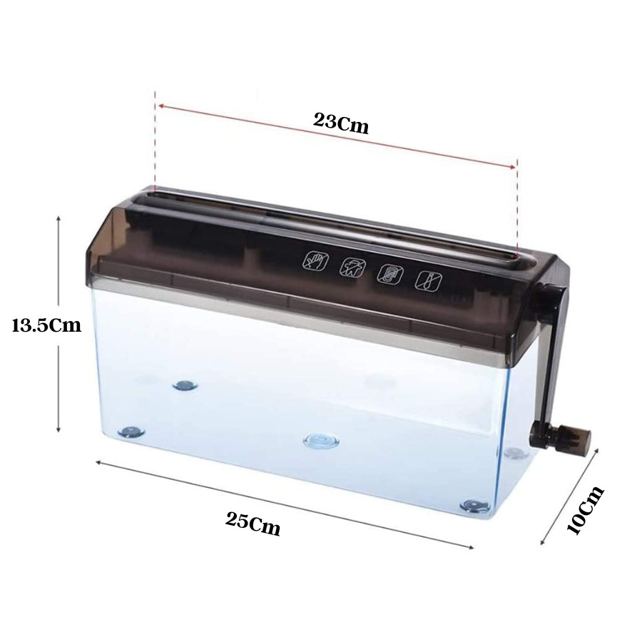A4/A6 Paper Shredder Privacy Protection Manual Hand Crank Confidential Documents Destroyer Ready Stock