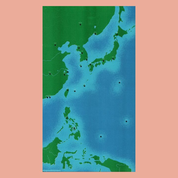 map 18x 40.5cm $1300 YU MIYAMA