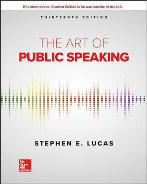 9781260548099 The Art of Public Speaking Lucas 13th ISE.jpg