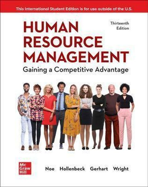 9781265064013 Human Resource Management Noe 13th ISE