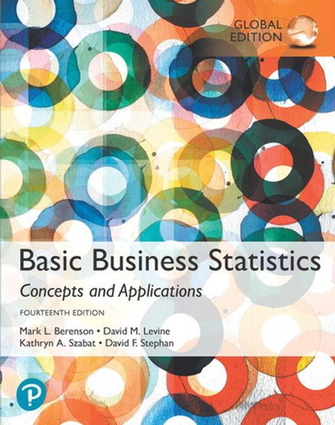 9781292265032 Basic Business Statistics Brenson 14th GE