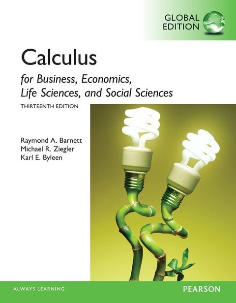 9781292062280 Calculus For Business Economics Life Sciences N Social Sciences Barnett 13E