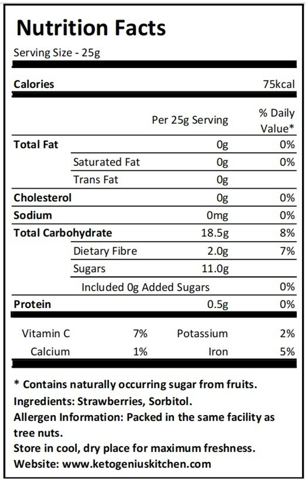 Dried Strawberries NL