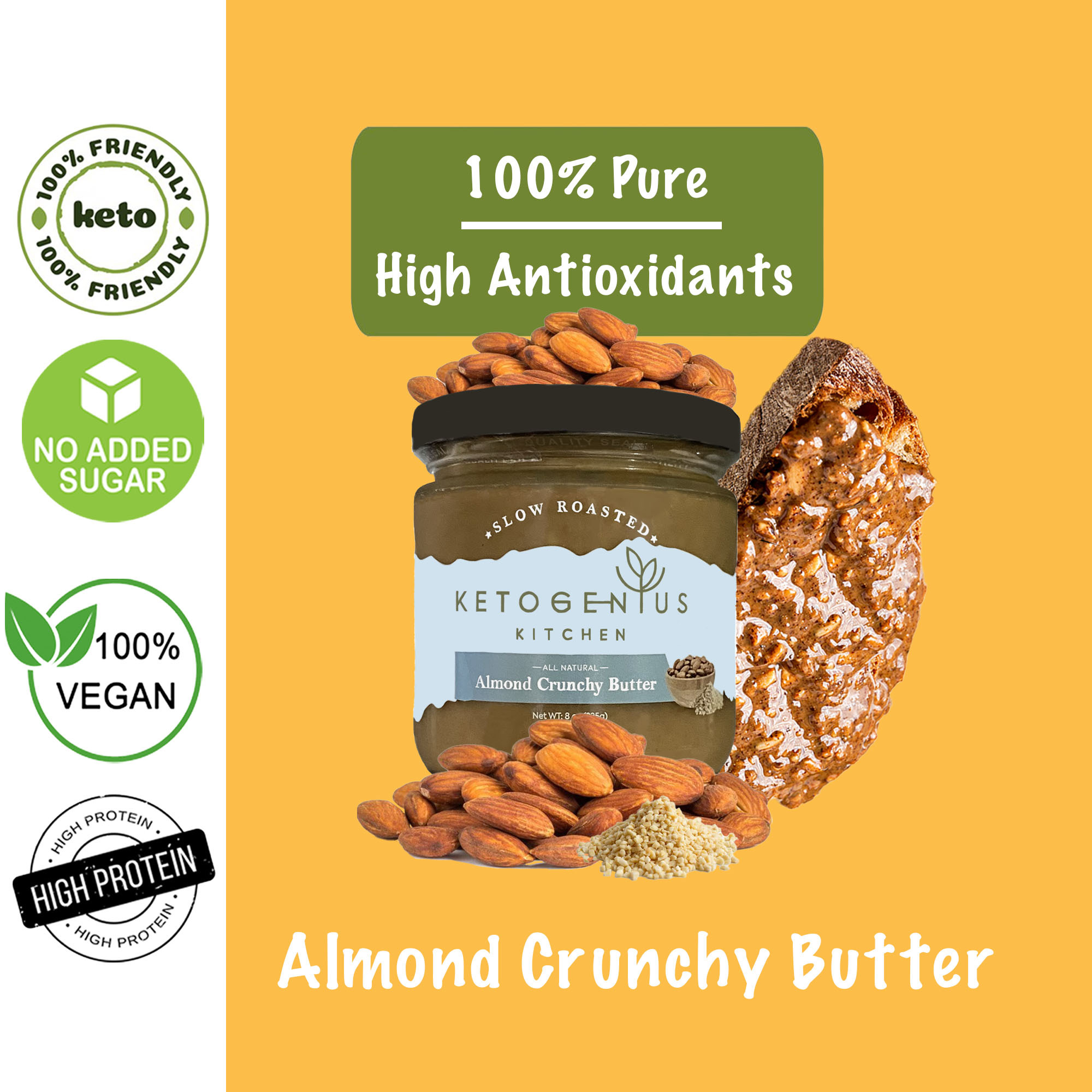 Almond crunchy butter