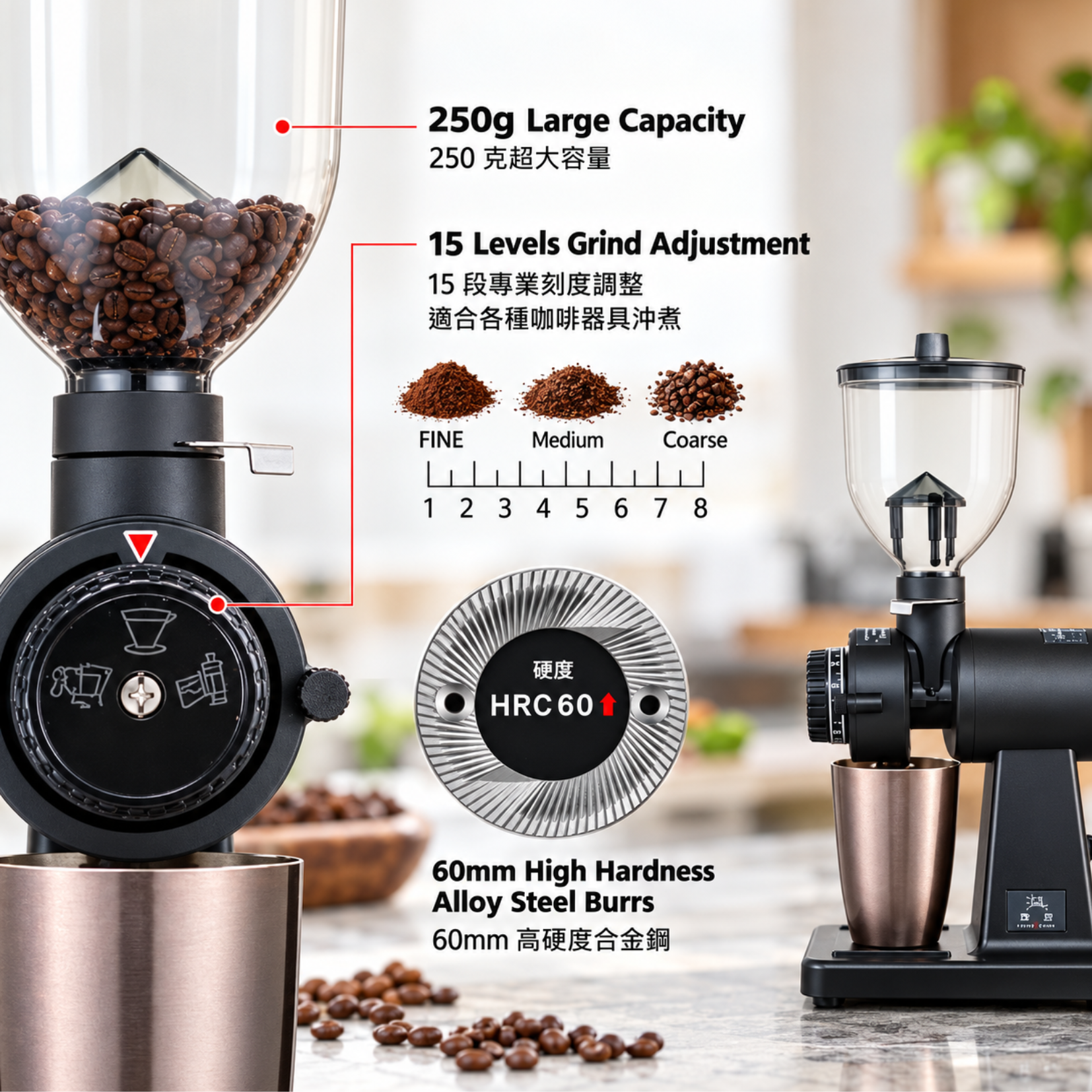 Eletcric Grinder Bean Gate (2)