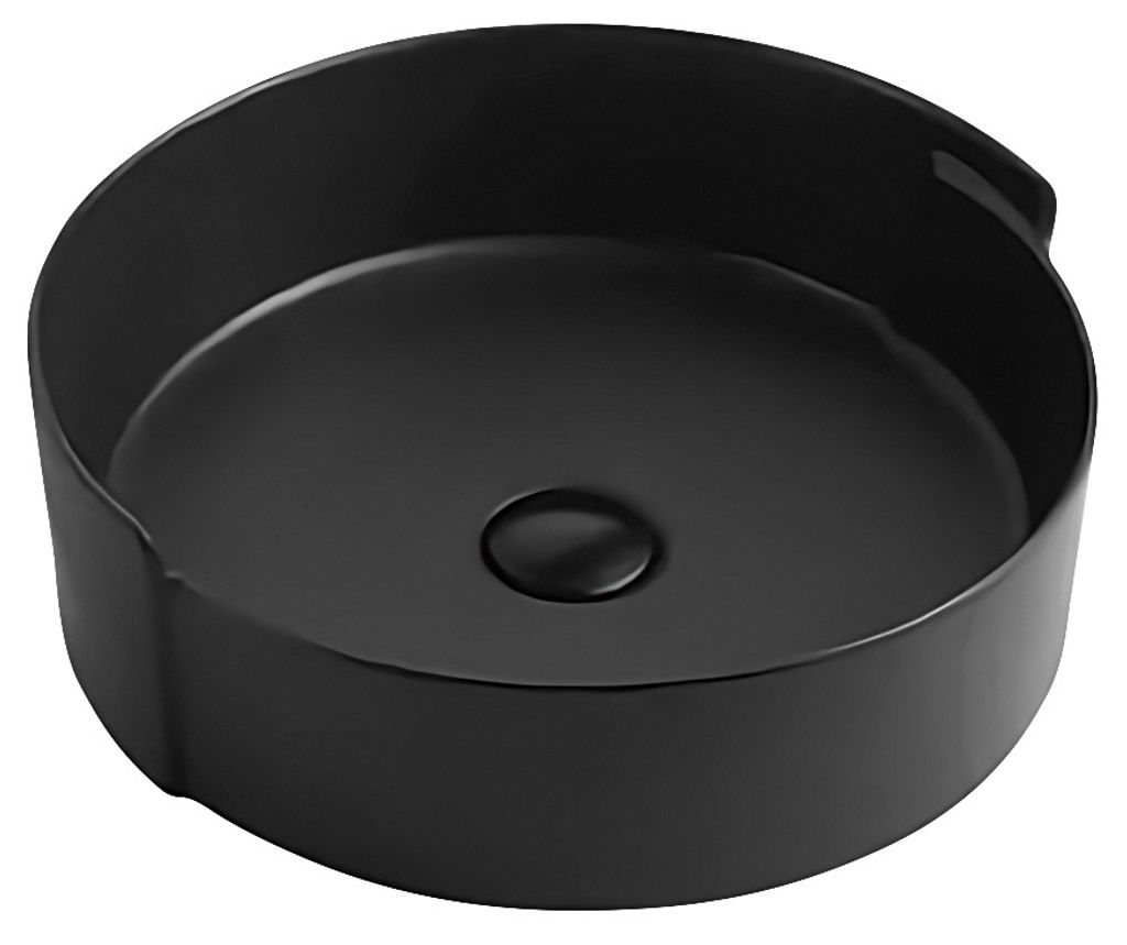 AB02-A42B 圓黑陶瓷面盆(43cm)