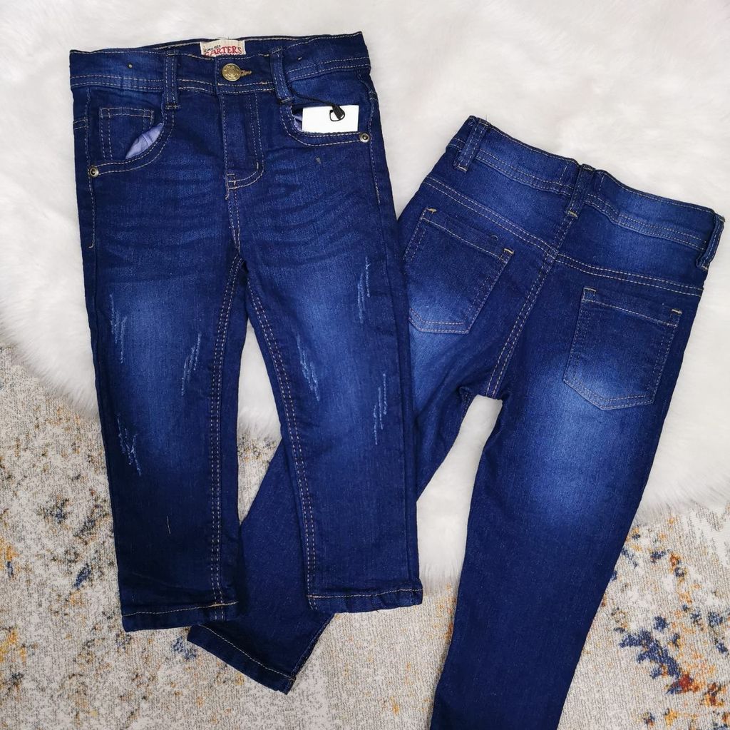 BASIC JEANS BOY GIRL UNISEX / ADJUSTABLE WAIS / DARK BLUE ME.AND.DINO