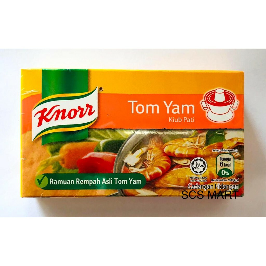 Knorr Tom Yam Cube / Knorr Tom Yum Kuin Pati / Knorr 东炎块 | 6 x 60G – Higo  Mart