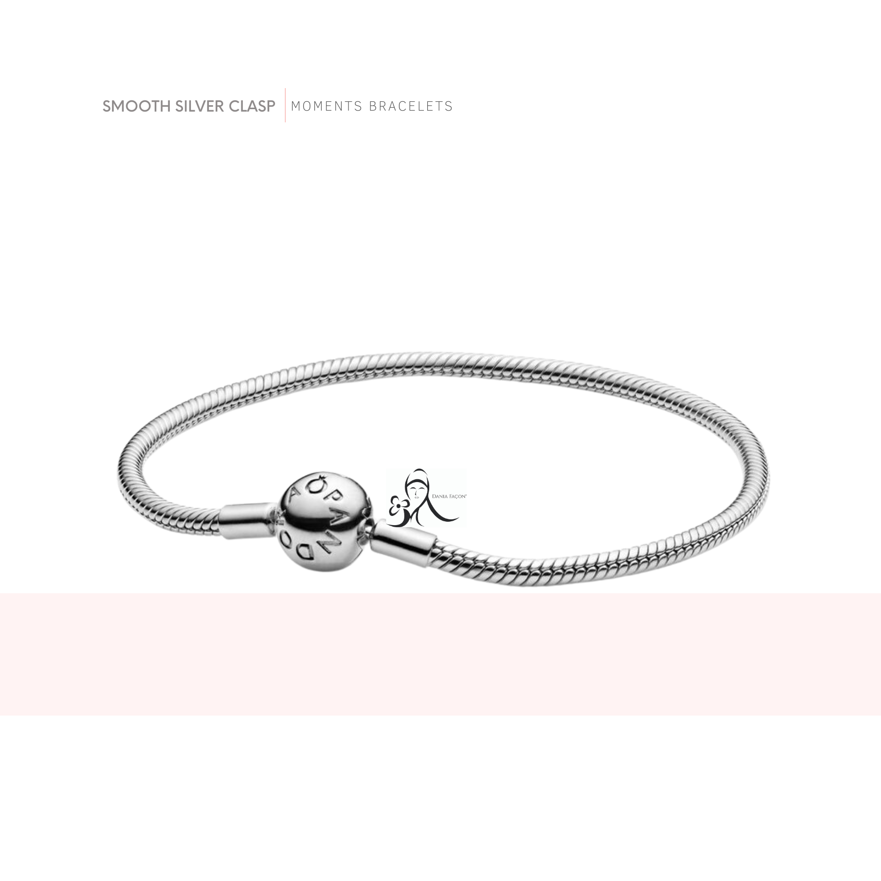 Pandora Smooth Silver Clasp Bracelet