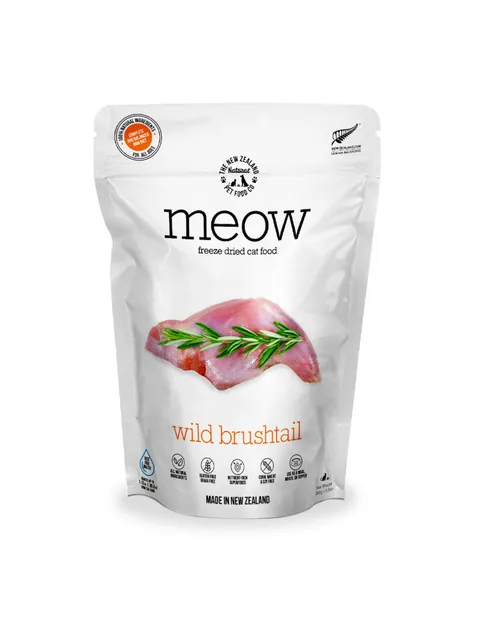 5.MEOWFreezeDriedRawWildBrushtailCatFood280gFront.png