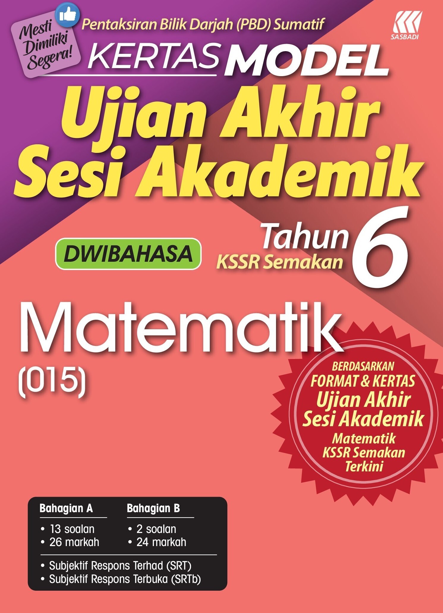 kertas model uasa math thn6