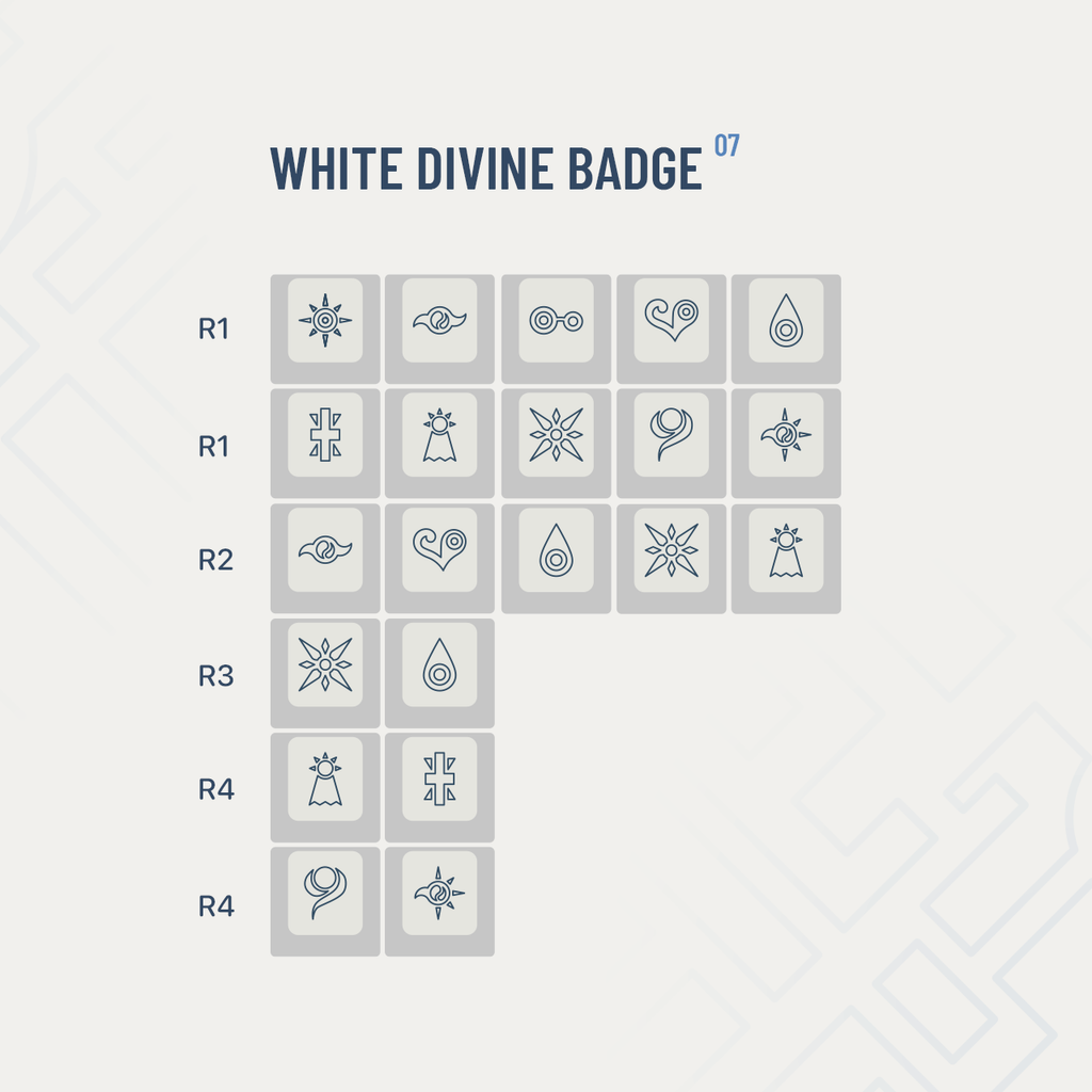 White Divine Badge