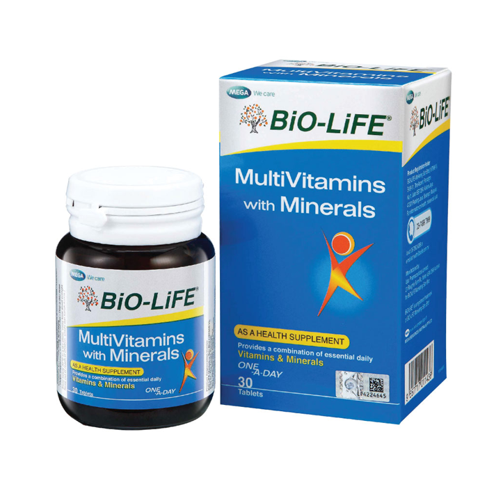BiO-LiFE Multivitamin with Minerals 30 tablets – Green Wellness Malaysia