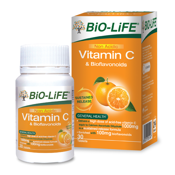 Bio Life Non Acidic Vitamin C 30 Tablets X 2 Green Wellness Malaysia