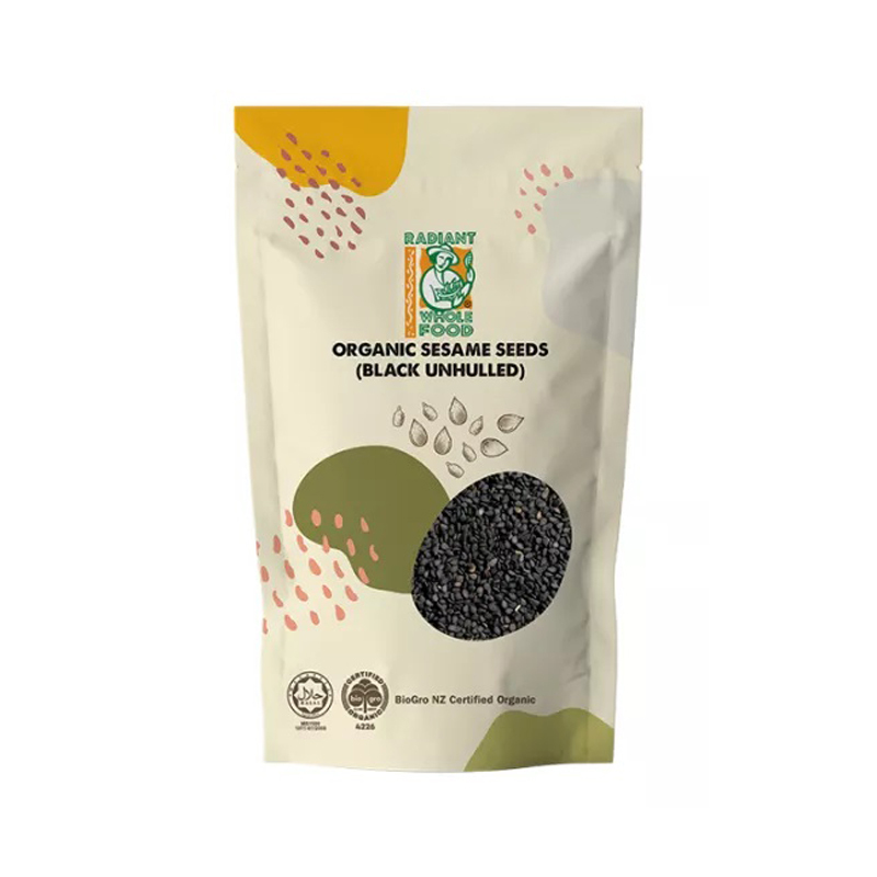 organic sesame seeds black unhulled