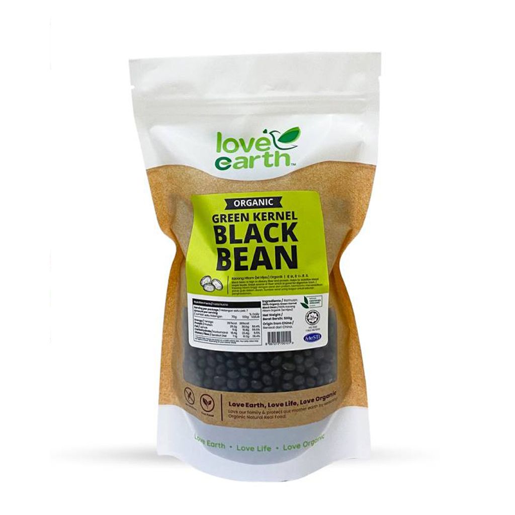 green kernel black bean