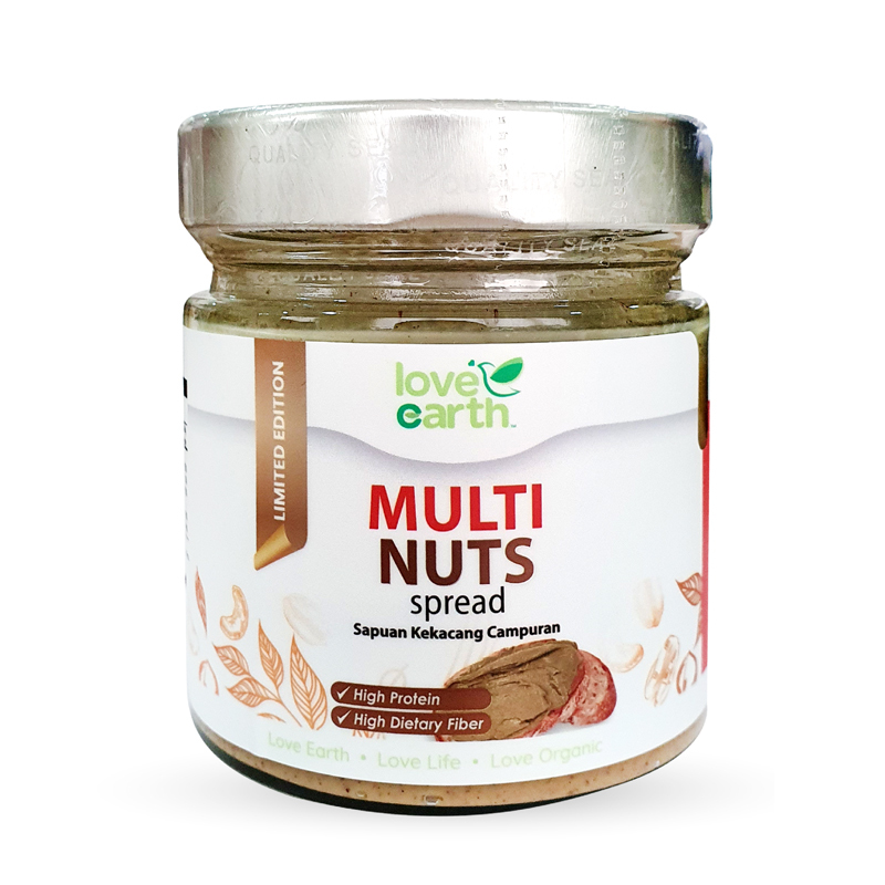 Love Earth Multi Nuts Spread 175g (Limited Edition) Green Wellness