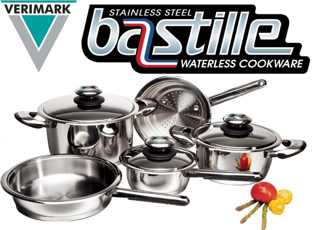 Bastille Cordon Bleu Waterless Cookware set of 8 pcs. IROVA