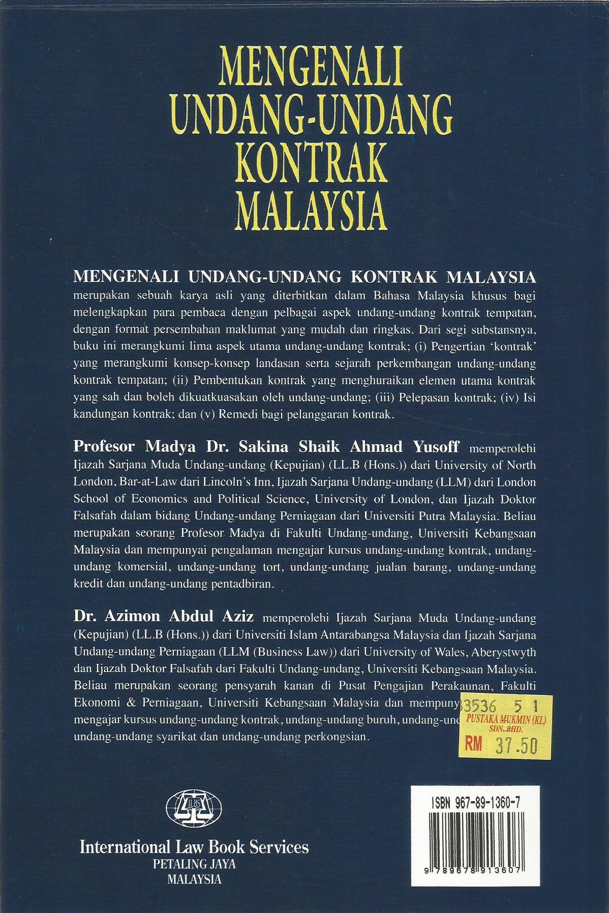 buku undang undang malaysia