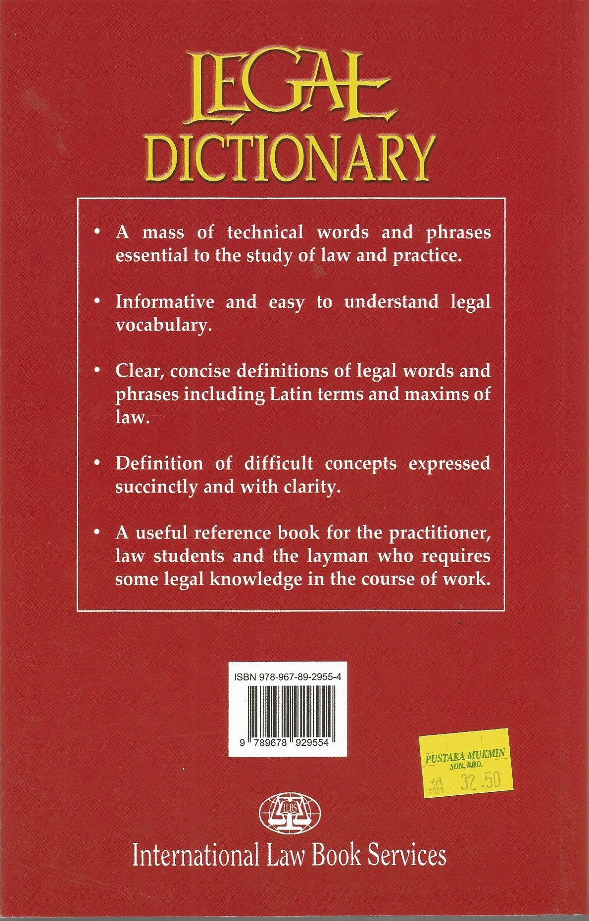 Legal Dictionary - Sinha & Dheeraj – Pustaka Mukmin KL - Malaysia's ...