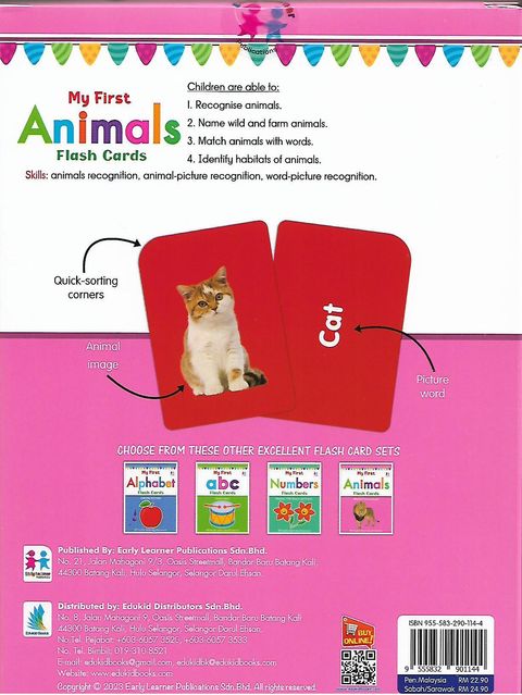 My First: Animals Flash Cards – Pustaka Mukmin KL - Malaysia's Online ...
