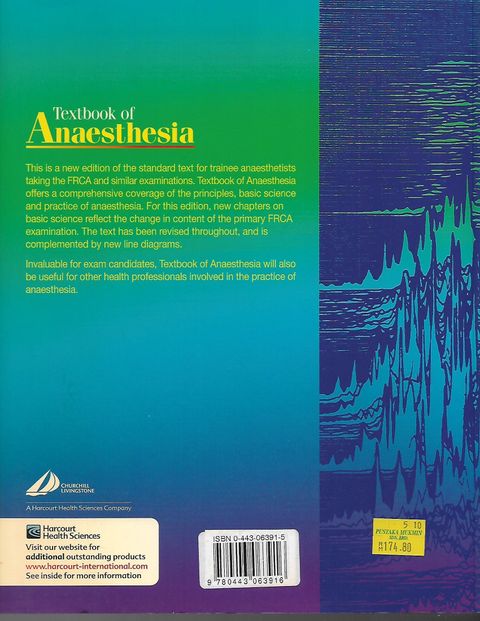 Textbook of Anaesthesia: Fourth Edition- Alan R. Aitkenhead – Pustaka