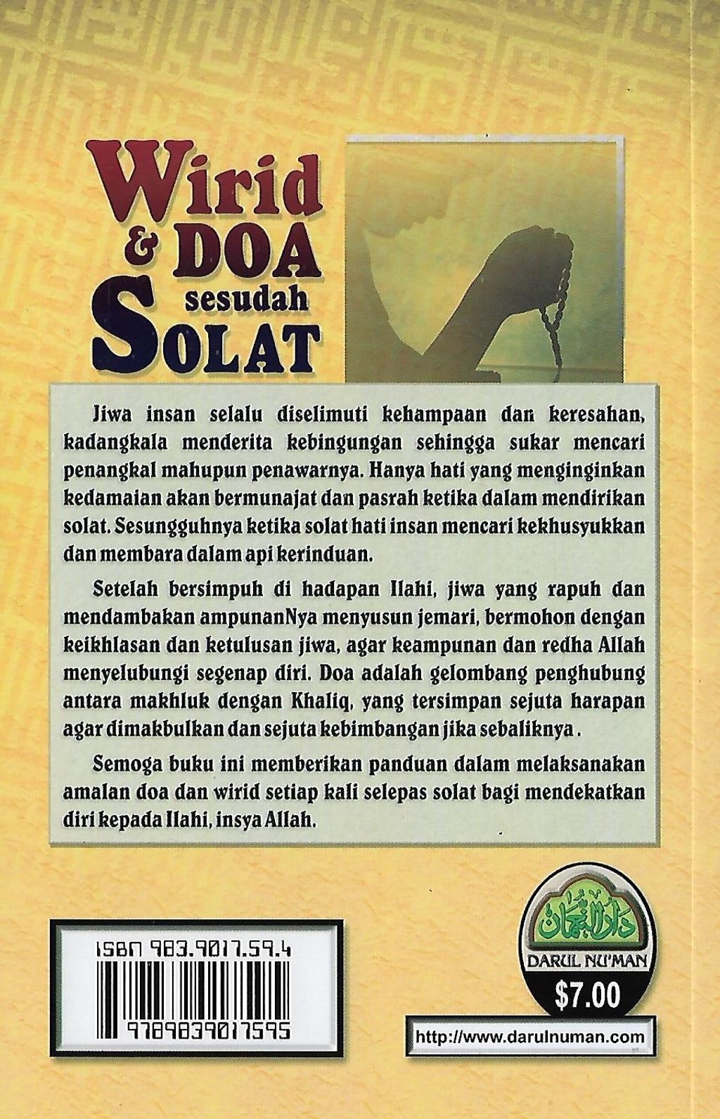 Wirid And Doa Sesudah Solat Hj Johari Hj Alias Pustaka Mukmin Kl Malaysias Online Bookstore 