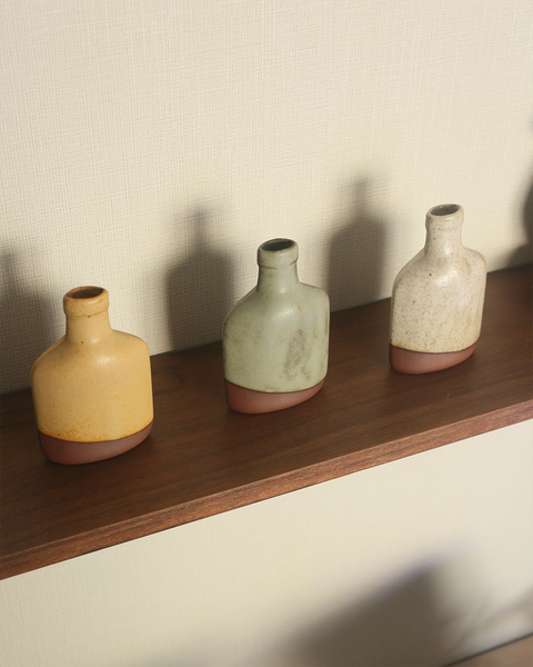 日本ANGLE-_-瀨戶燒FLAT-MINI-VASE造型花瓶-3