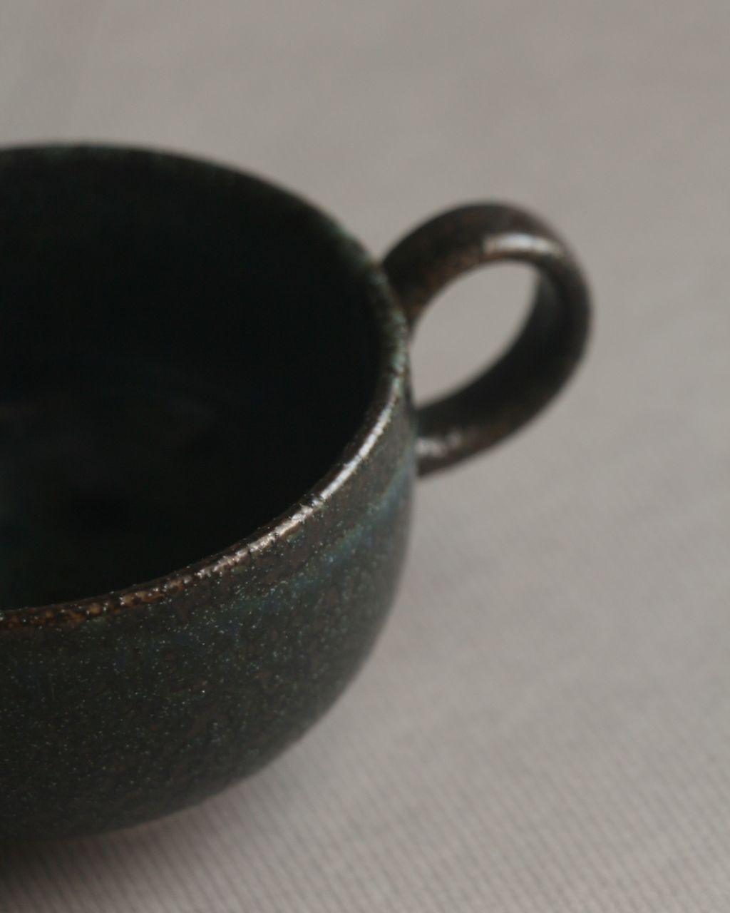 美濃燒 藍潤咖啡杯185c.c -1