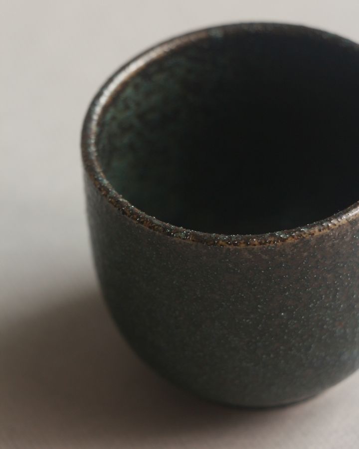 美濃燒 藍潤咖啡杯165c.c -2