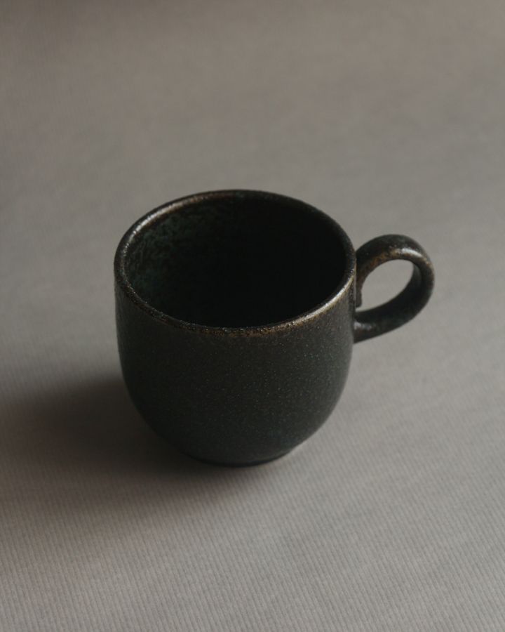 美濃燒 藍潤咖啡杯165c.c -3