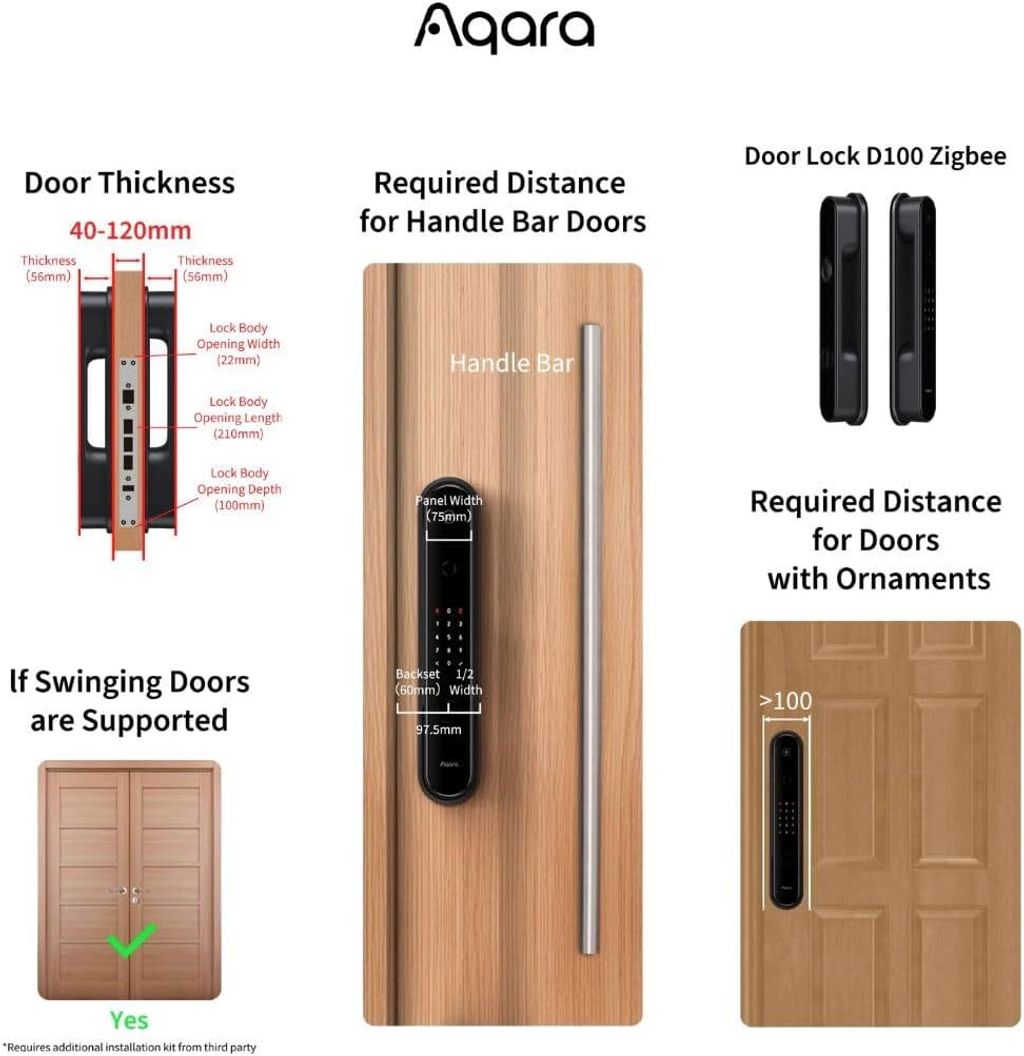 Aqara Smart Door Lock D100 Zigbee
