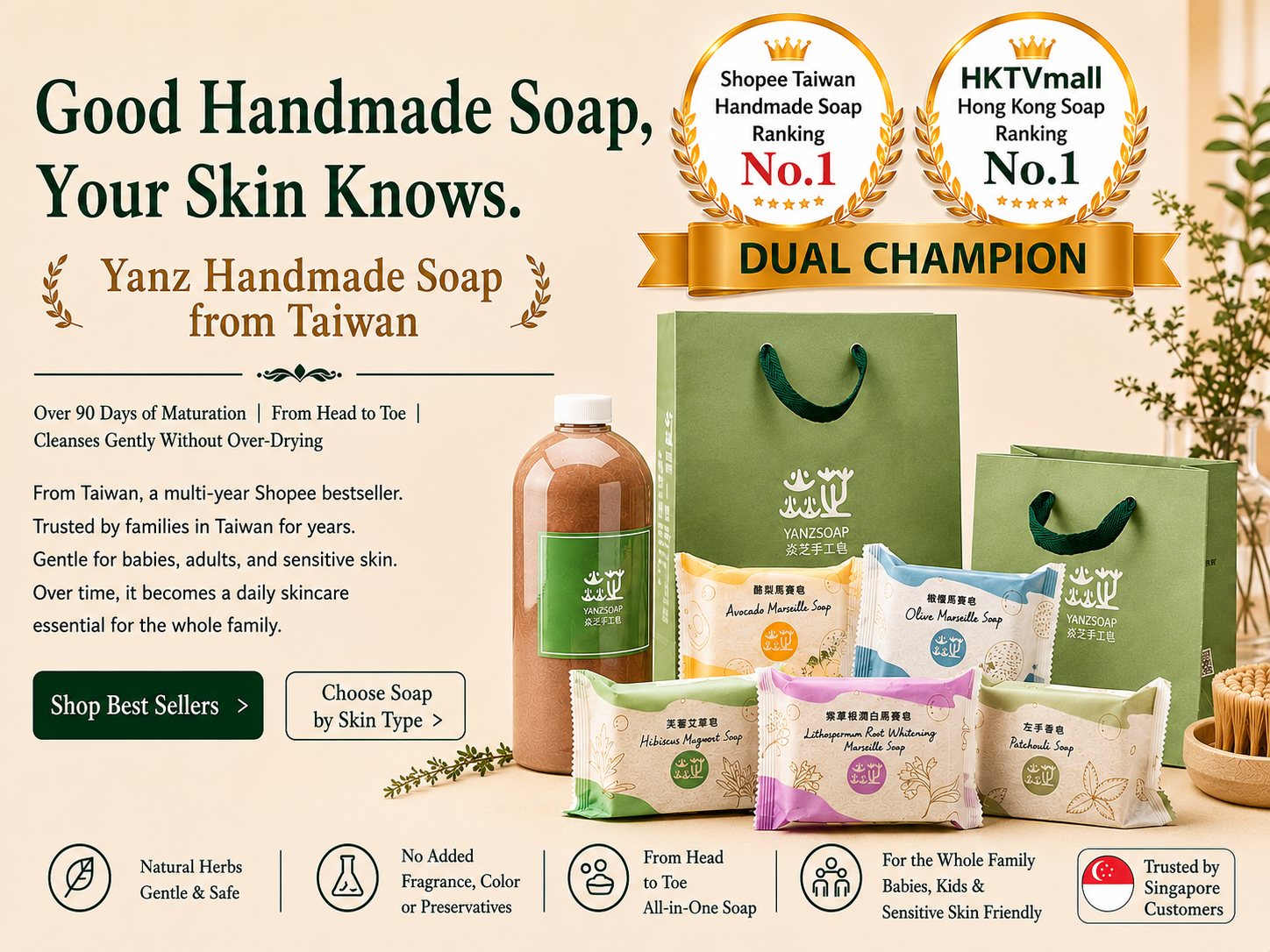  | 台湾焱芝手工皂DR YANZ LLC新加坡官网店铺-Organic Soap Natural Soap