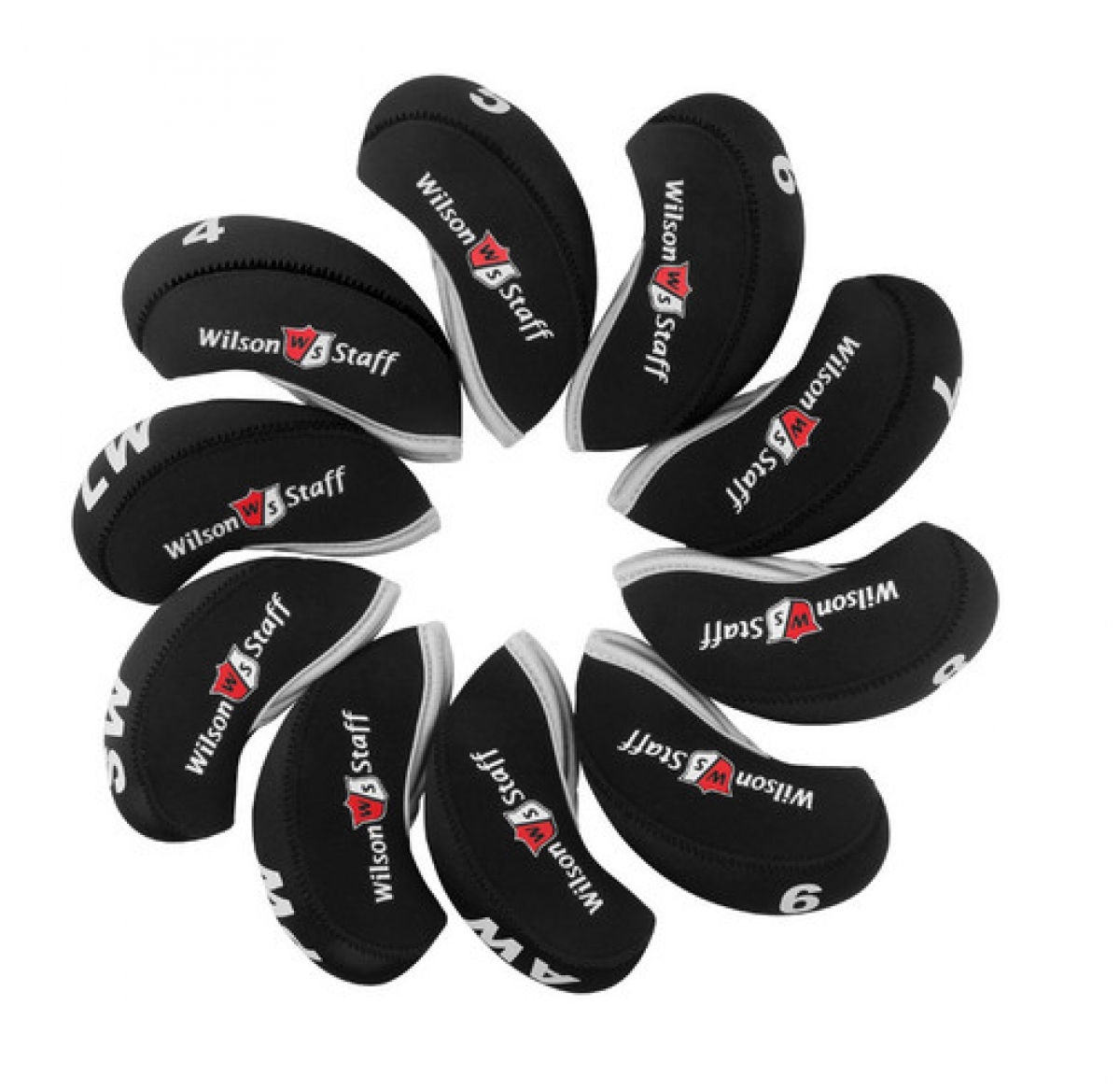 WILSON STAFF IRON HEAD COVER FULL SET FREE SHIPPING FROM OVERSEAS