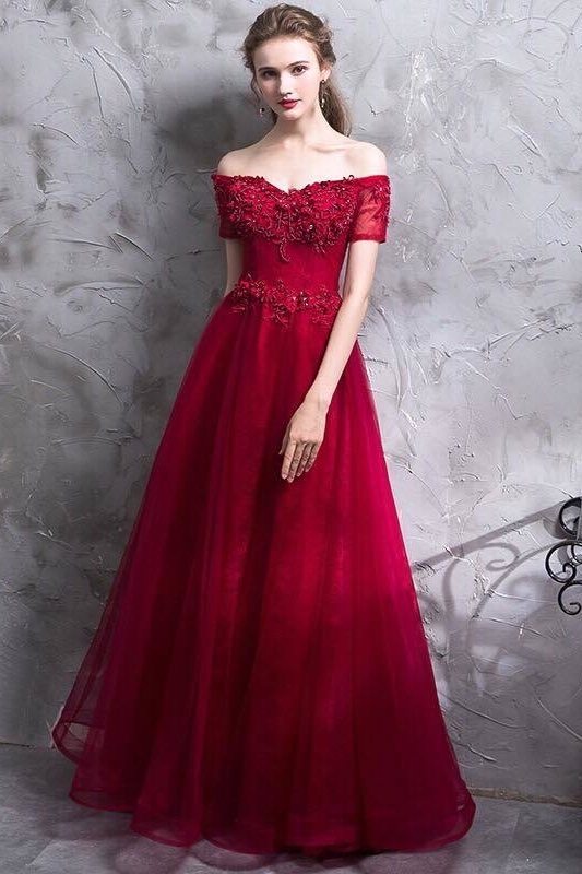 red wine dress for wedding