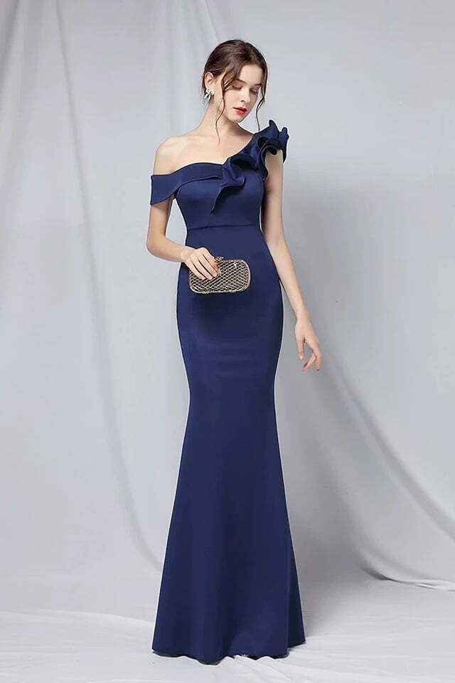 plain evening gowns