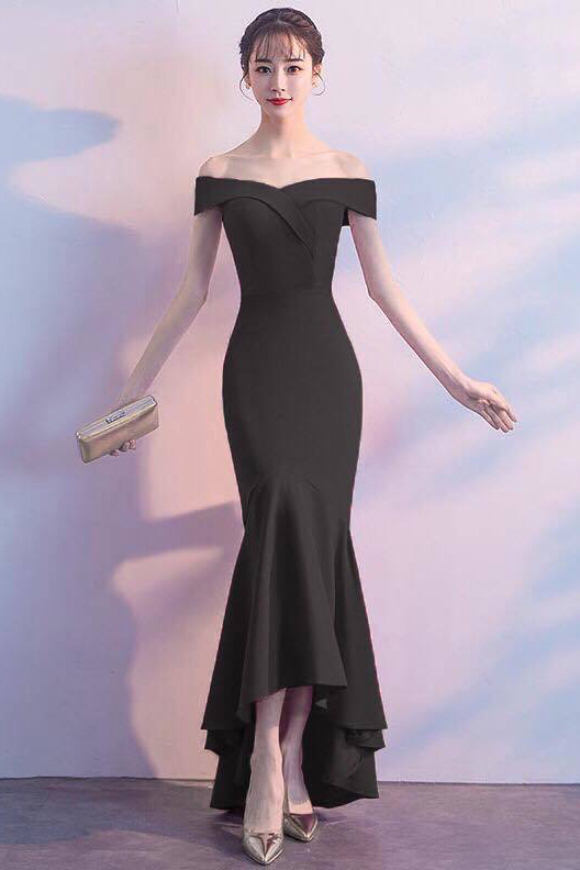 black dinner dress