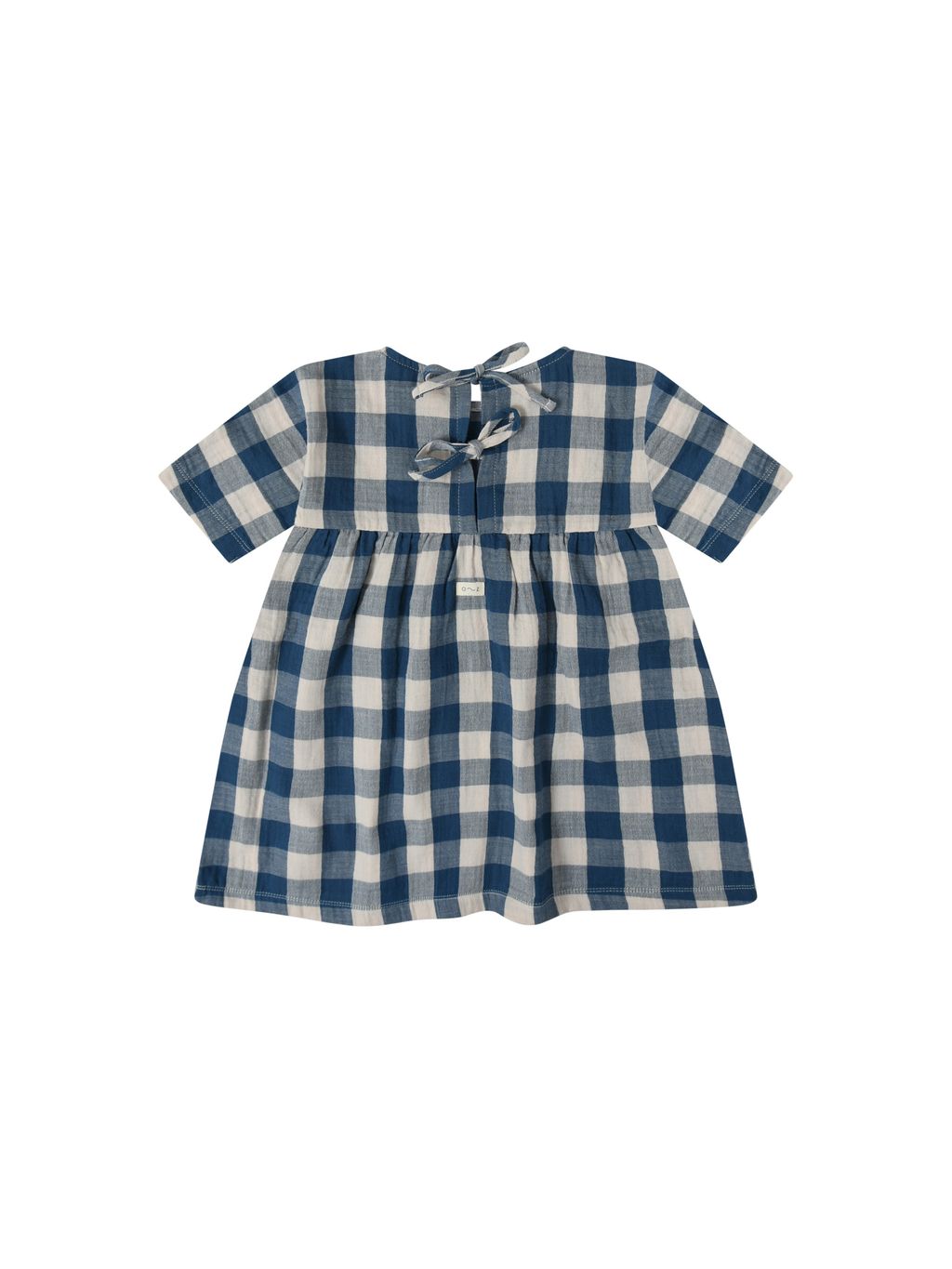 organic zoo Blue Gingham Bella Dress