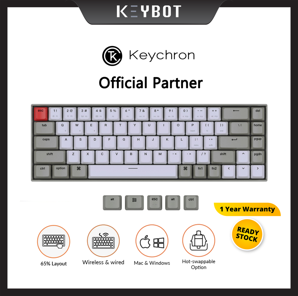 Keychron K6 Non-backlight Mechanical Keyboard – KEYBOT MY