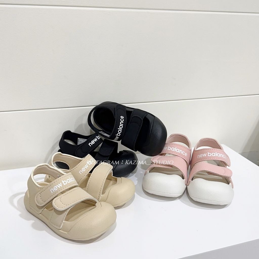 New Balance 寶寶鞋護趾包頭涼鞋童鞋中童（三色）奶油色粉色黑色全黑– Kazima Studio
