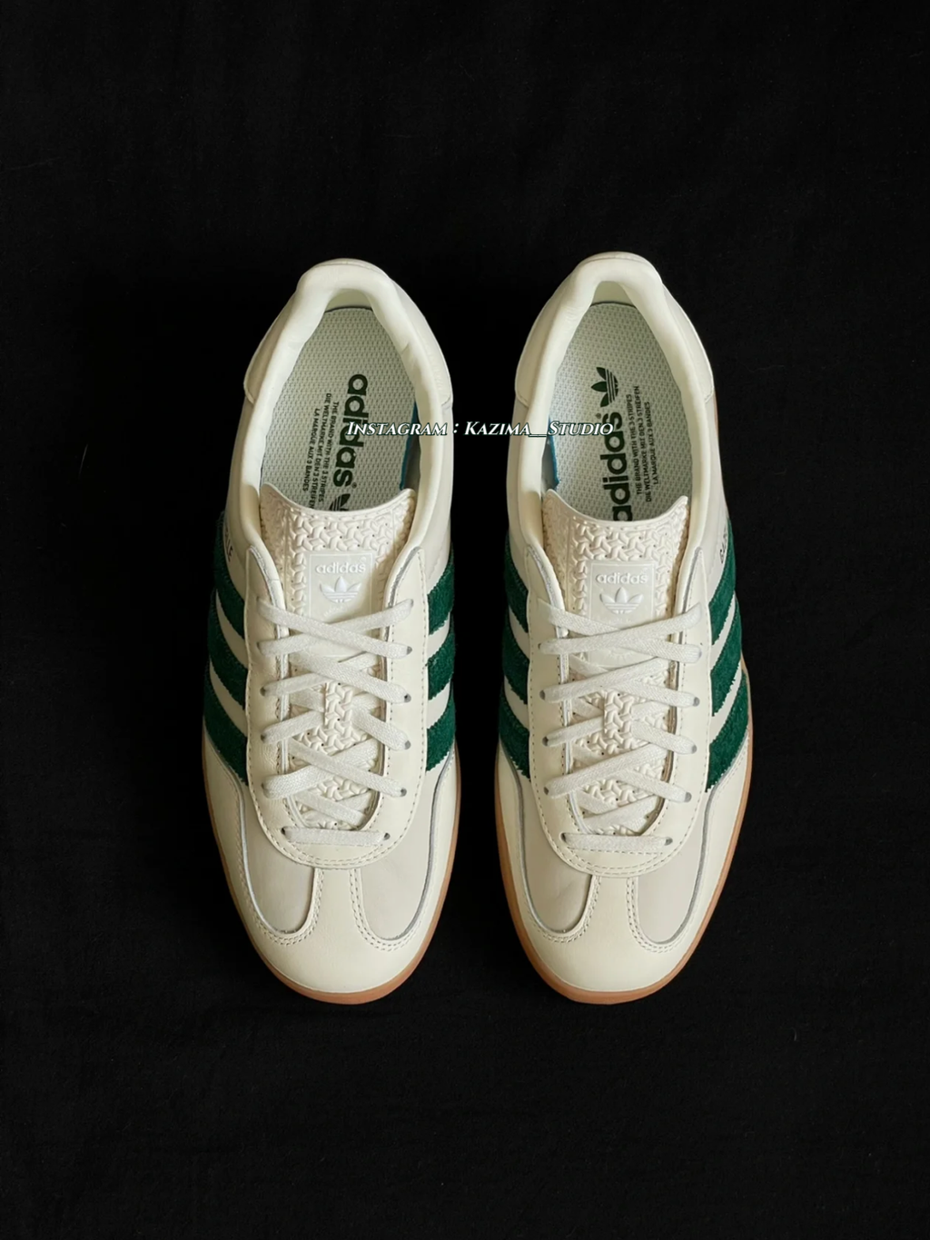 別注款Adidas Originals Gazelle Indoor Emmi 德訓鞋白綠焦糖底