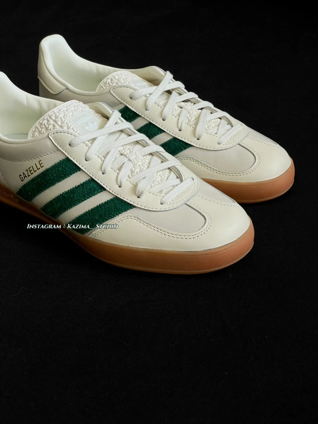 別注款 Adidas Originals Gazelle Indoor Emmi 德訓鞋 白綠 焦糖底