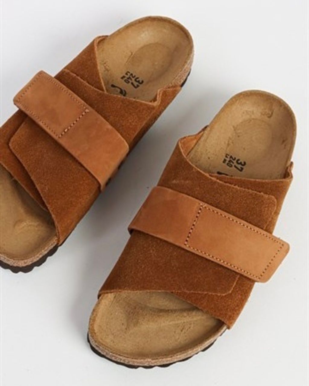 Birkenstock 勃肯 Kyoto 京都 麂皮 棕橘色 皮革 拖鞋