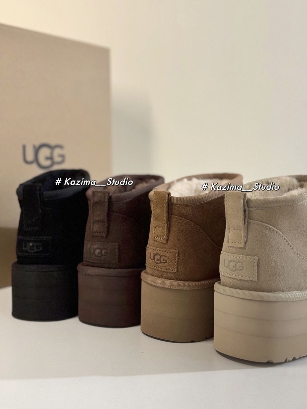 UGG Classic Ultra Mini Platform 厚底 雪靴 短靴（四色）